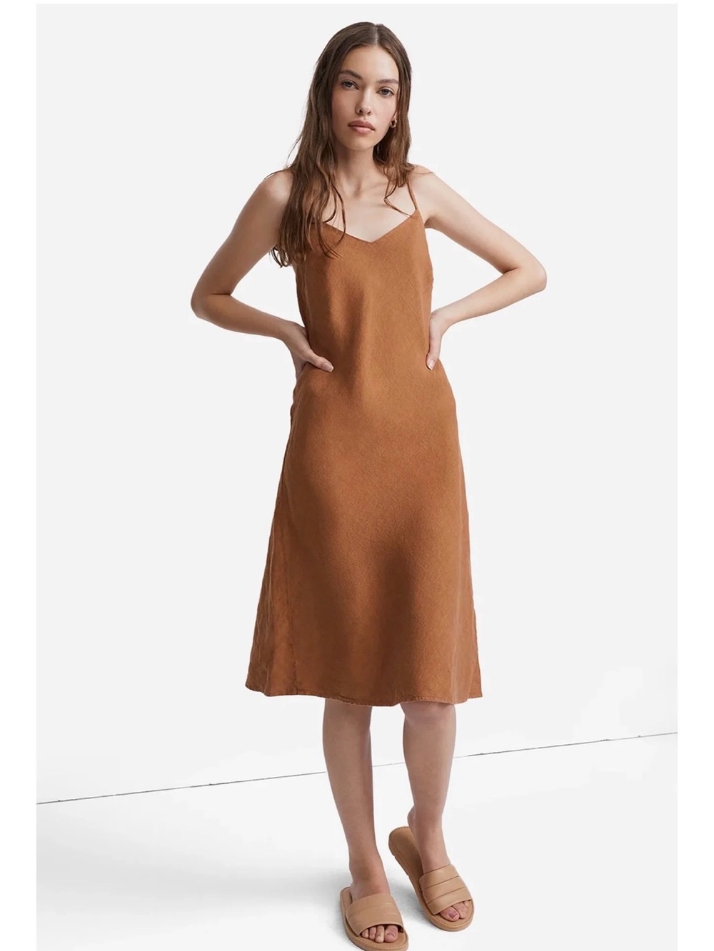 MATE Linen Slip Dress NWT